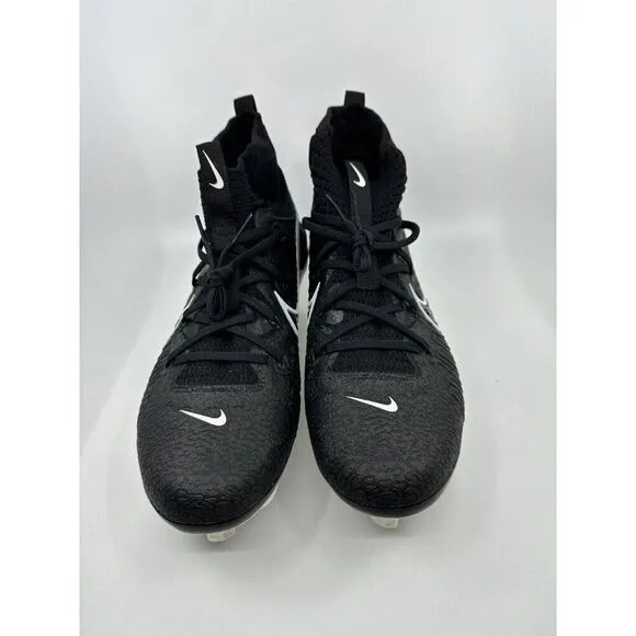 Nike Alpha Huarache NXT Black White Baseball Cleats DJ6517-001 Mens Size 12