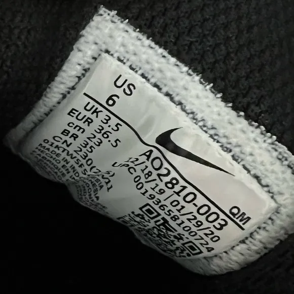 Nike Black and White Athletic low dunk Sneakers with Minimalist Design