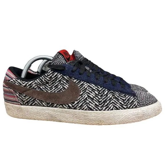 Nike Blazer Low Classic Tweed Skate Gum Retro Sneakers Shoes Men's 8.5