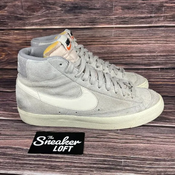 Nike Blazer Mid '77 Premium Men's Mid Gray High Top Casual Shoes