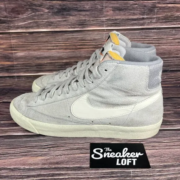 Nike Blazer Mid '77 Premium Men's Mid Gray High Top Casual Shoes