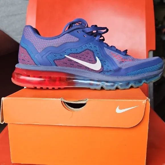 Nike Blue and Red Athletic Shoes