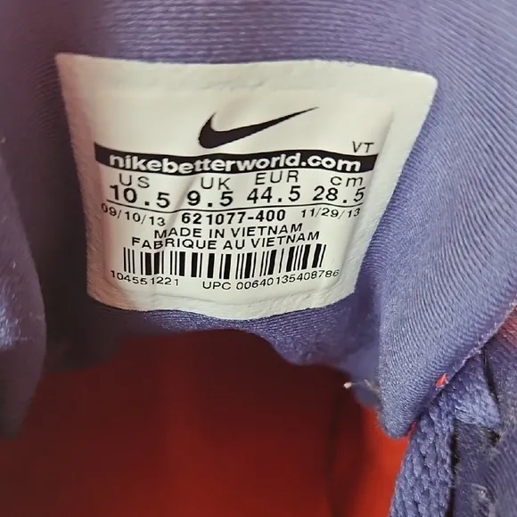 Nike Blue and Red Athletic Shoes