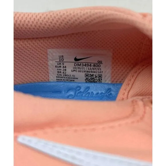 Nike Chron 2 Canvas SB Mens Size 10 Arctic Orange Skateboard Shoes DM3494-800