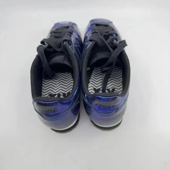 Nike Classic Cortez Leather SE Sneaker Shoes Lace-Up Iridescent Soar Womens 10