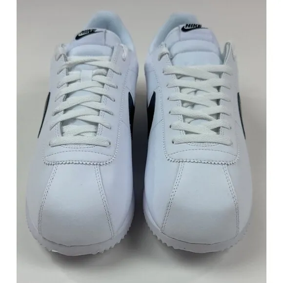 Nike Cortez Leather Mens 13 White Black Athletic Shoes Sneakers DM4044-105