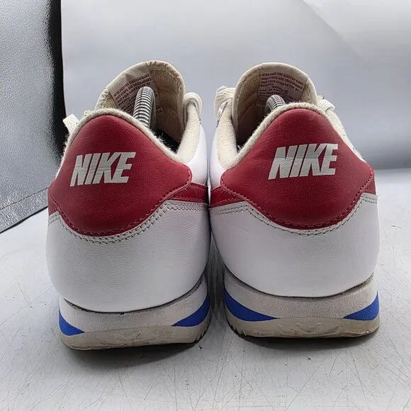 Nike Cortez Mens 12 White Red Blue Forrest Gump Sneaker Shoes Classic 882254-164