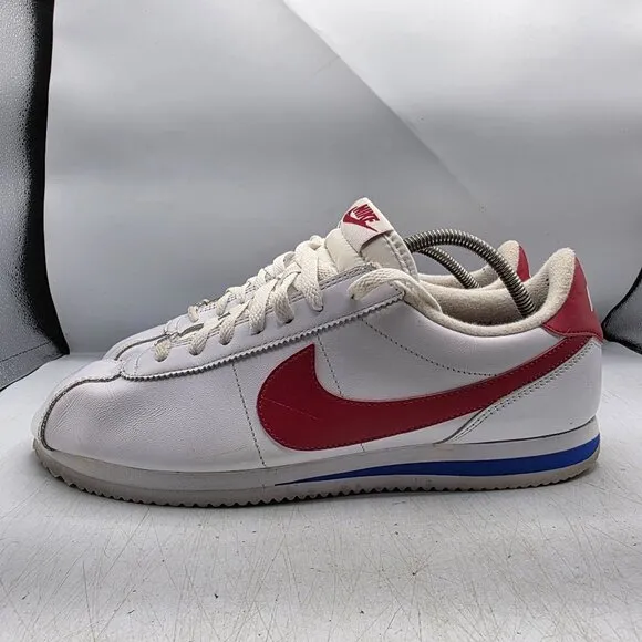 Nike Cortez Mens 12 White Red Blue Forrest Gump Sneaker Shoes Classic 882254-164