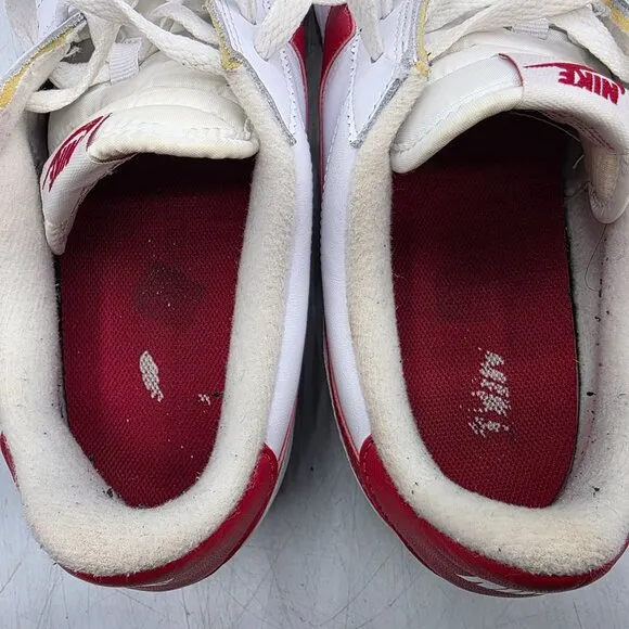 Nike Cortez Mens 12 White Red Blue Forrest Gump Sneaker Shoes Classic 882254-164