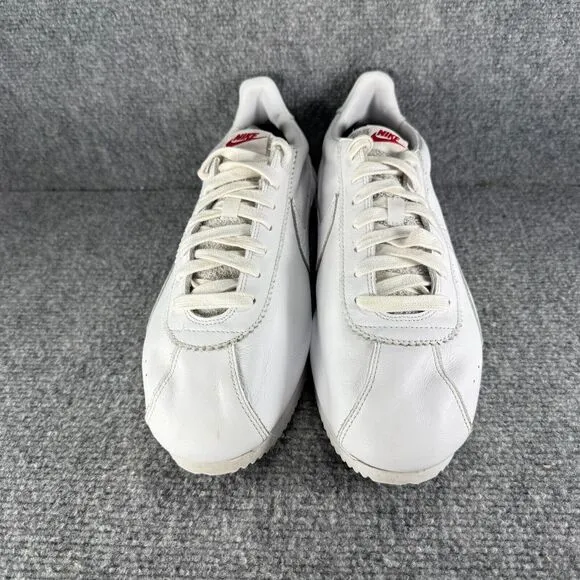 Nike Cortez Swooshless Mens 13 Shoes White Leather neakers No Swoosh Gump