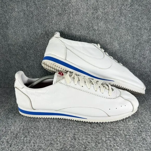 Nike Cortez Swooshless Mens 13 Shoes White Leather neakers No Swoosh Gump