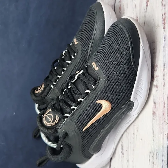 Nike Court Air Zoom NXT Hard Court Tennis Shoes Women's Size 9.5 Black White