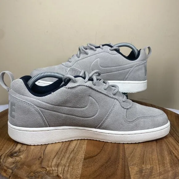 Nike Court Borough Premium Low Cobblestone Mens Gray Size 8.5 Low top shoes