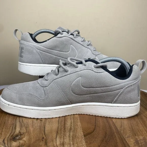 Nike Court Borough Premium Low Cobblestone Mens Gray Size 8.5 Low top shoes