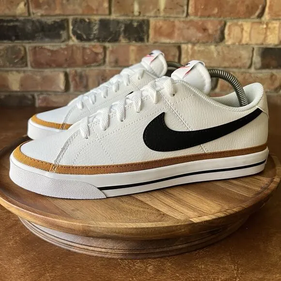 Nike Court Legacy Next Nature Women's 10 Shoes Sneakers White Desert Ochre