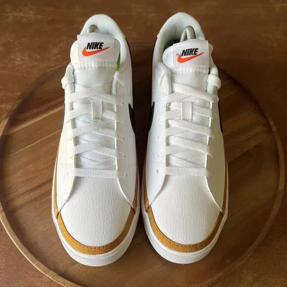Nike Court Legacy Next Nature Women's 10 Shoes Sneakers White Desert Ochre