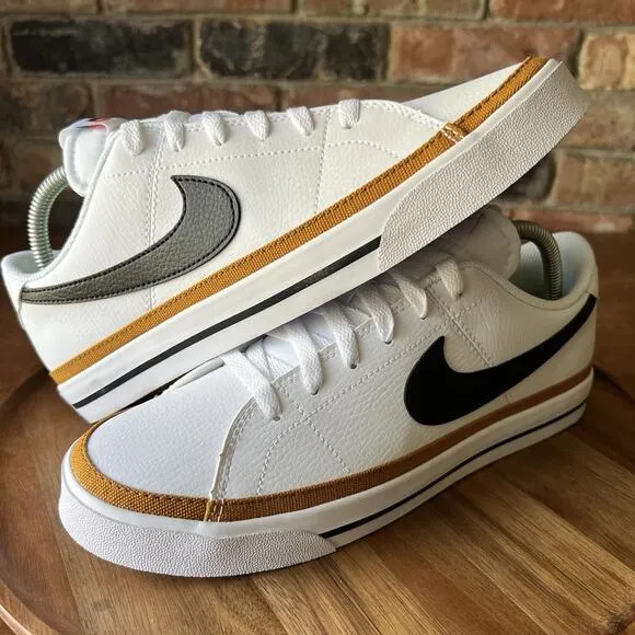 Nike Court Legacy Next Nature Women's 10 Shoes Sneakers White Desert Ochre
