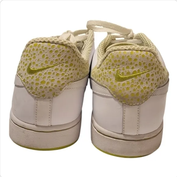 Nike Court White Highlighter Green Tennis Shoes Size 11