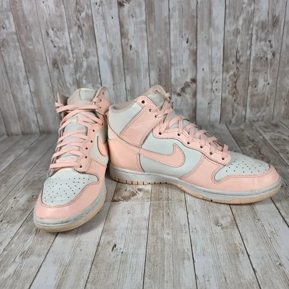 Nike Dunk‎ High Top Sneakers Fashion Casual Shoes DD1869-104 Pink White US 9