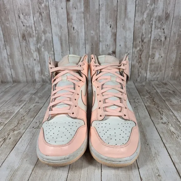 Nike Dunk‎ High Top Sneakers Fashion Casual Shoes DD1869-104 Pink White US 9