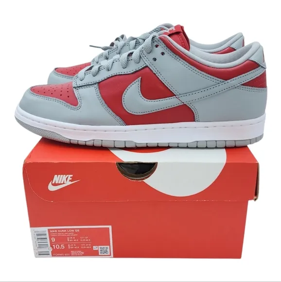 Nike Dunk Low CO.JP Ultraman Grey Silver Red FQ6965-600 Men 9 Womens Size 10.5