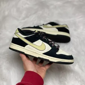 Nike Dunk Low Suede Womens Casual Shoes Black DV3054-001 VNDS Size 8.5/Mens Sz 7