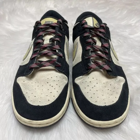 Nike Dunk Low Suede Womens Casual Shoes Black DV3054-001 VNDS Size 8.5/Mens Sz 7