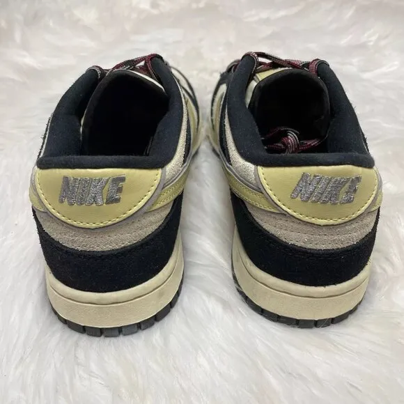 Nike Dunk Low Suede Womens Casual Shoes Black DV3054-001 VNDS Size 8.5/Mens Sz 7