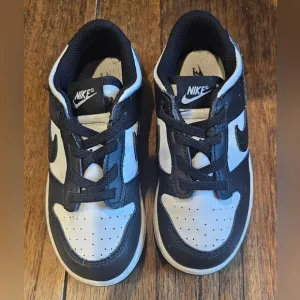 Nike Dunk Low Toddler Shoes Size 10C Panda Black/White