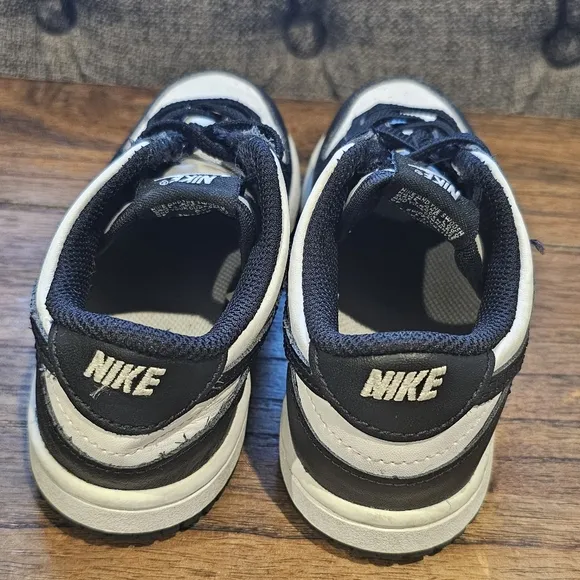 Nike Dunk Low Toddler Shoes Size 10C Panda Black/White