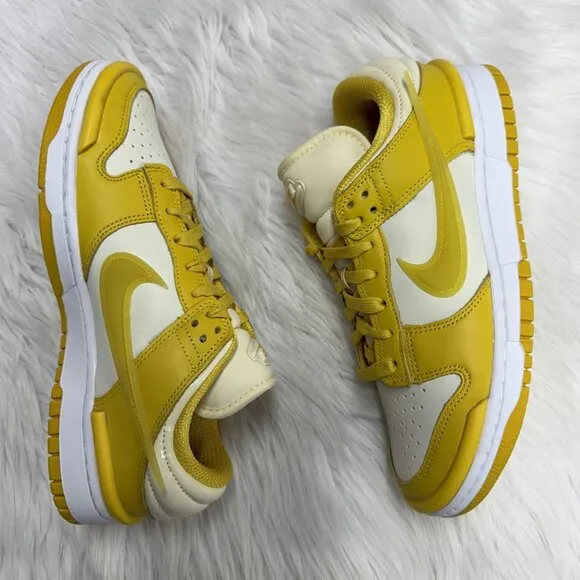 Nike Dunk Low Twist Womens Sportswear Shoes Yellow DZ2794-100 VNDS Sz 8