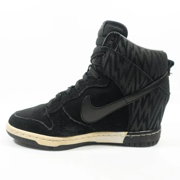 Nike Dunk Sky Hi Hidden Wedge Suede Leather Sneakers - Women's Size 6