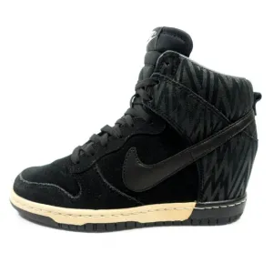 Nike Dunk Sky Hi Hidden Wedge Suede Leather Sneakers - Women's Size 6