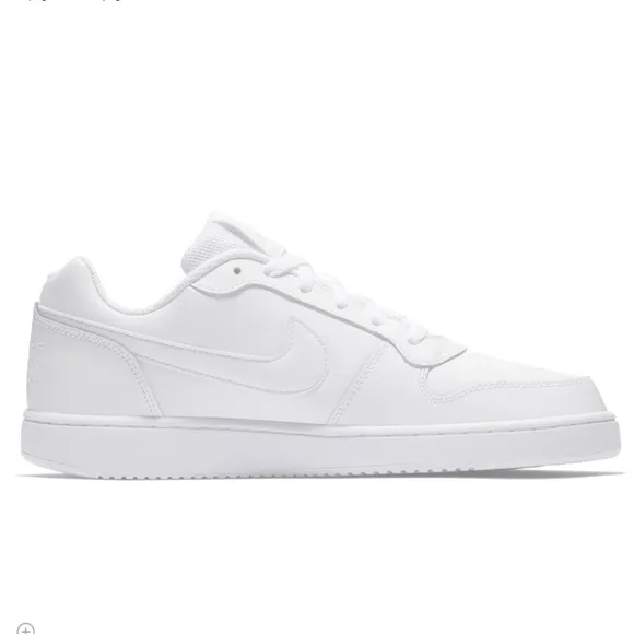 Nike Ebernon Triple White Low Trainers Sneakers Tennis Shoes Mens 11.5 or 13 NEW