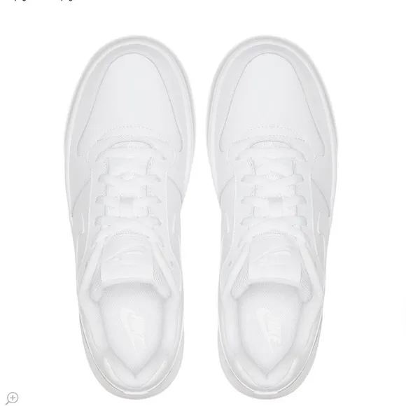 Nike Ebernon Triple White Low Trainers Sneakers Tennis Shoes Mens 11.5 or 13 NEW