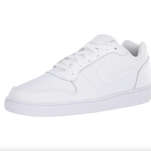 Nike Ebernon Triple White Low Trainers Sneakers Tennis Shoes Mens 11.5 or 13 NEW