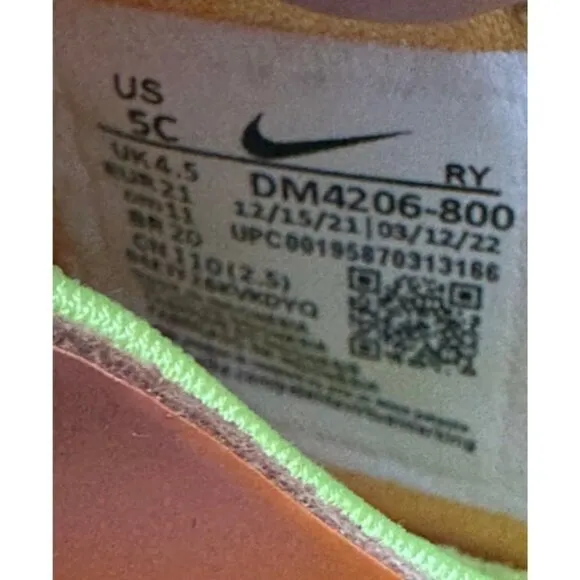 Nike Flex Runner 2 Mango Kumquat Toddler‎ Kid Child Shoe Size 5C NEW DM4206-800