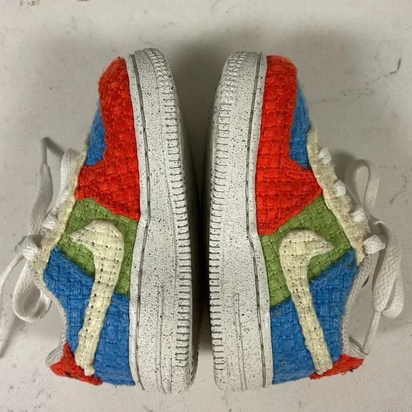 NIKE FORCE 1 LOW LV8 NEXT NATURE TD 'HEMP - MULTI' SIZE 6 C TODDLER DV2194 400