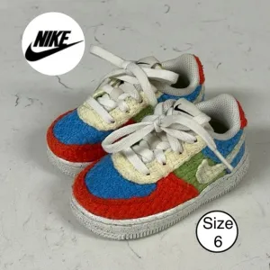 NIKE FORCE 1 LOW LV8 NEXT NATURE TD 'HEMP - MULTI' SIZE 6 C TODDLER DV2194 400
