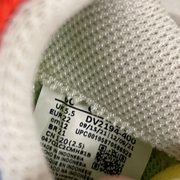NIKE FORCE 1 LOW LV8 NEXT NATURE TD 'HEMP - MULTI' SIZE 6 C TODDLER DV2194 400