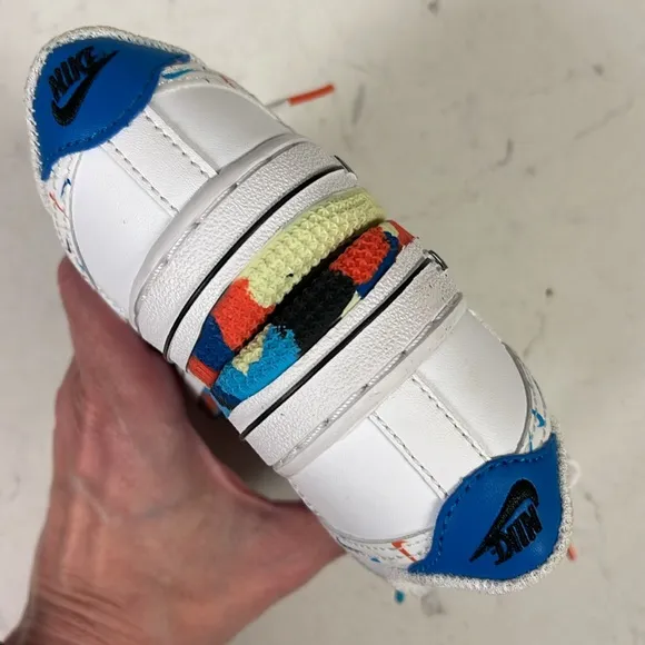 Nike Force 1 LV8 Baby/Toddler 5C Shoes “Swoosh Pack” DM7599-100 Worn 2x’s