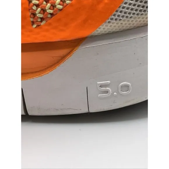 Nike Free 5.0 Orange/White Running Shoes 642198-800 Men 15