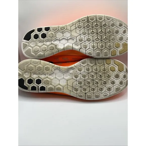 Nike Free 5.0 Orange/White Running Shoes 642198-800 Men 15
