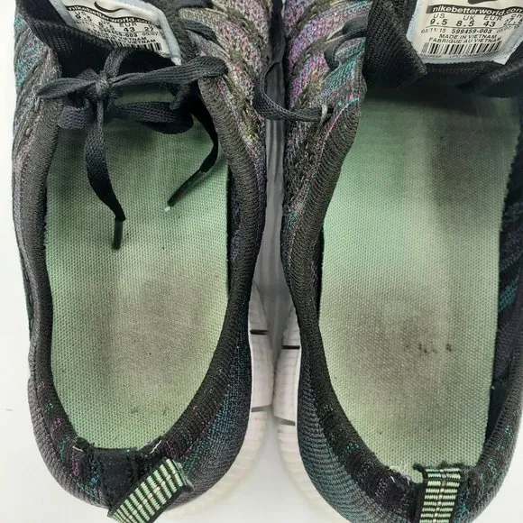Nike Free Flyknit Size 9.5 Athletic Casual Shoes