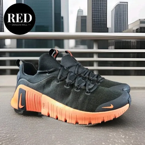 Nike Free Metcon 6 Black Hyper Crimson Shoes FJ7127-004 - Men's Size 13