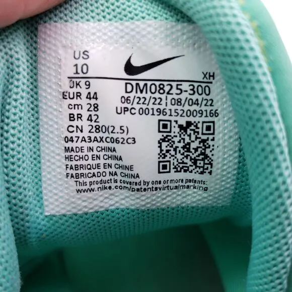 Nike Giannis Immortality 2 Mens Size 10 Mint Green Basketball Sneaker Shoes