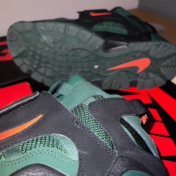 Nike Green and Orange Athletic Shoes
