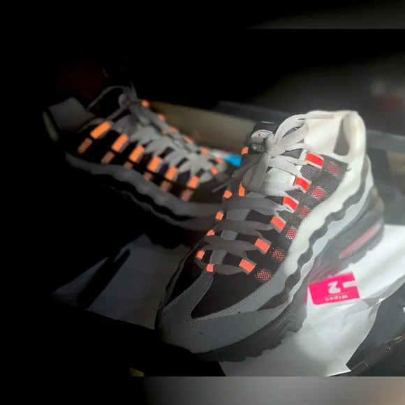 Nike GS Air Max 95 Black and Gray Sneakers