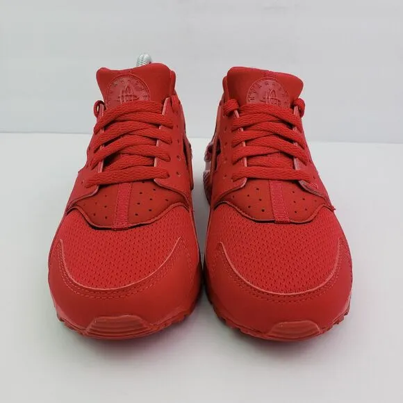 Nike Huarache Run Youth Sz 5Y Womens Sz 6.5 Triple Red Sneaker Shoes 654275-600