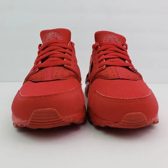 Nike Huarache Run Youth Sz 5Y Womens Sz 6.5 Triple Red Sneaker Shoes 654275-600